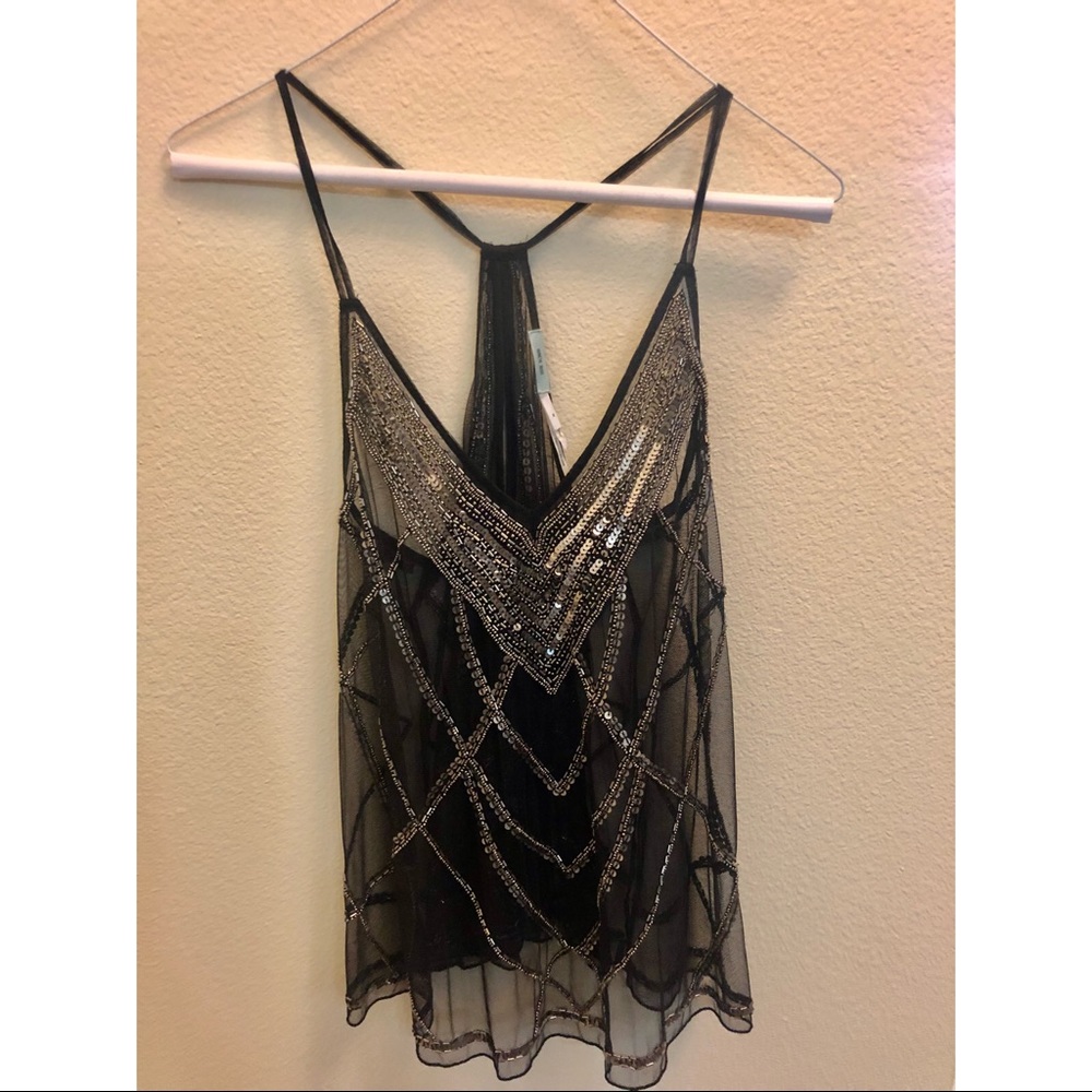 Kimchi Blue - Beaded & sequin top